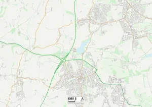 Newlands Close Gallery: Amber Valley DE5 3 Map