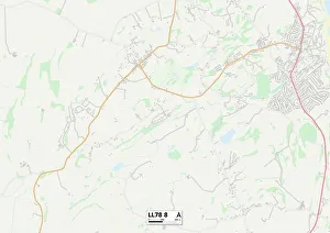 Postcode Sector Map of Anglesey LL78 8 Anglesey LL78 8 Map