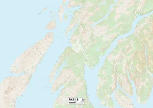 Smithy Lane Gallery: Argyllshire PA31 8 Map
