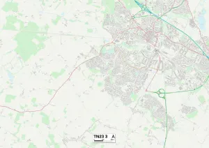 Wood Lane Gallery: Ashford TN23 3 Map