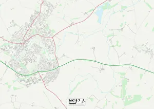 Warren Close Gallery: Aylesbury Vale MK18 7 Map