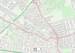 Park Gate Gallery: Barnet N2 8 Map