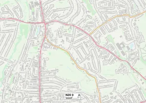 Ashbourne Avenue Gallery: Barnet N20 0 Map