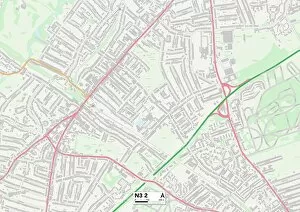 Avondale Road Gallery: Barnet N3 2 Map