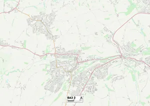 Hillside Crescent Gallery: Bath and North East Somerset BA3 2 Map