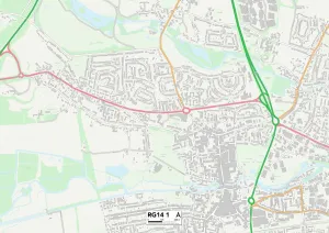 Castle Grove Gallery: Berkshire RG14 1 Map