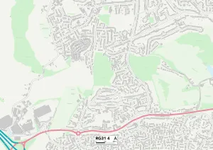 Fern Close Gallery: Berkshire RG31 4 Map