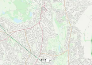 Elms Road Gallery: Birmingham B72 1 Map