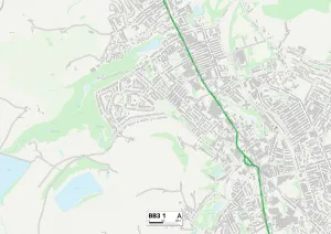 Greenway Gallery: Blackburn with Darwen BB3 1 Map