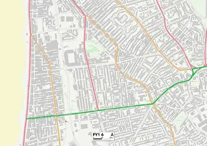 Woodfield Road Gallery: Blackpool FY1 6 Map