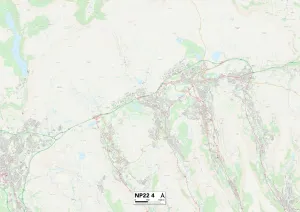 Hill View Gallery: Blaenau Gwent NP22 4 Map