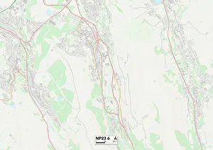 Greenways Gallery: Blaenau Gwent NP23 6 Map