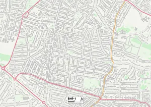 St Lukes Road Gallery: Bournemouth BH9 1 Map