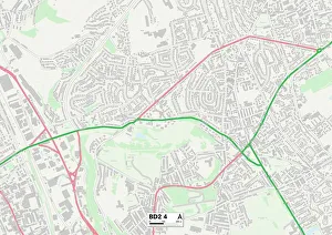Ashbourne Avenue Gallery: Bradford BD2 4 Map