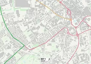 Bradford BD7 1 Map