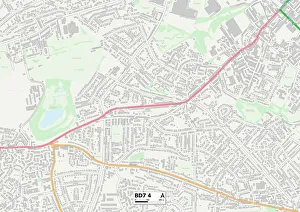 Fairway Avenue Gallery: Bradford BD7 4 Map