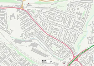 Harrow Road Gallery: Brent HA9 6 Map