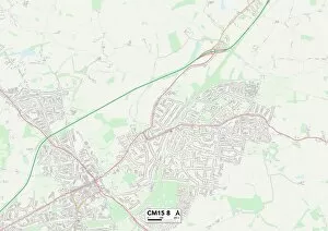 Brentwood CM15 8 Map