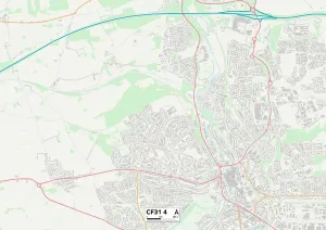 Lewis Avenue Gallery: Bridgend CF31 4 Map