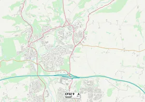 James Close Gallery: Bridgend CF32 9 Map