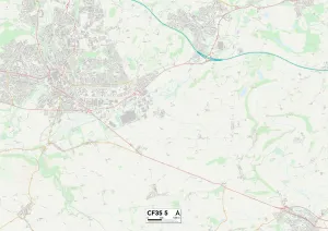 Wick Road Gallery: Bridgend CF35 5 Map