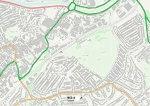 Atlas Road Gallery: Bristol BS3 4 Map
