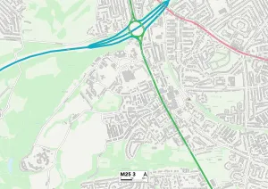 Greengate Lane Gallery: Bury M25 3 Map
