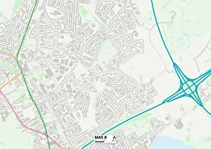 Elms Road Gallery: Bury M45 8 Map