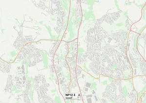 James Close Gallery: Caerphilly NP12 3 Map