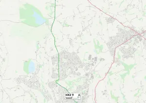 Green Way Gallery: Calderdale HX2 9 Map