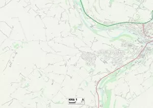 Calderdale HX6 1 Map