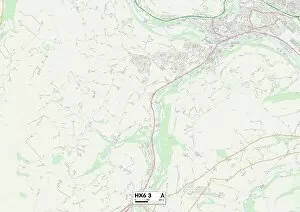 Reservoir Road Gallery: Calderdale HX6 3 Map