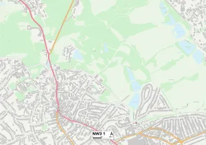 Greenhill Gallery: Camden NW3 1 Map
