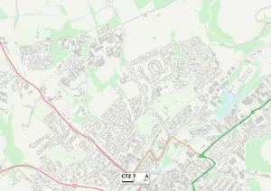 Monks Close Gallery: Canterbury CT2 7 Map