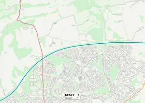 Cottage Close Gallery: Cardiff CF14 9 Map