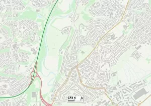 Cardiff CF3 4 Map