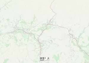 Coronation Road Gallery: Carmarthenshire SA18 1 Map