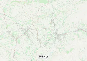 Woodfield Road Gallery: Carmarthenshire SA18 3 Map
