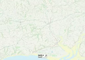 Cliff Road Gallery: Carmarthenshire SA33 4 Map