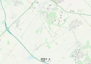 Ash Lane Gallery: Cherwell OX25 2 Map