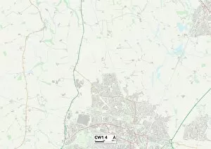 Cheshire East CW1 4 Map