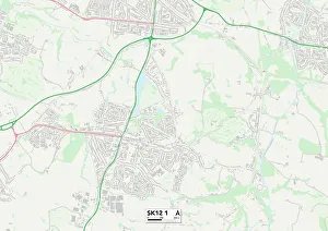 Ash Road Gallery: Cheshire East SK12 1 Map
