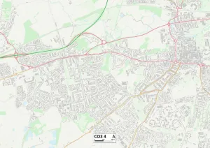 Cooks Lane Gallery: Colchester CO3 4 Map