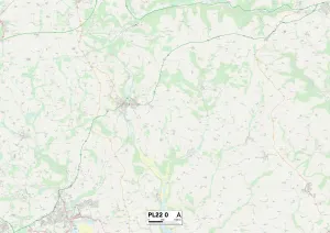 Castle Hill Gallery: Cornwall PL22 0 Map