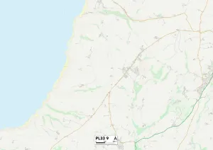 West Lane Gallery: Cornwall PL33 9 Map