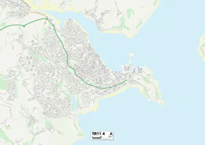 UK Maps Gallery: Cornwall TR11 4 Map