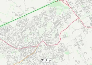 Edward Street Gallery: Cornwall TR14 8 Map