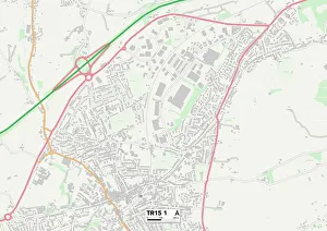 Manor Gardens Gallery: Cornwall TR15 1 Map