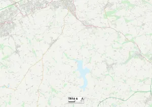 UK Maps Gallery: Cornwall TR16 6 Map