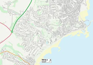 Alexandra Road Gallery: Cornwall TR18 4 Map